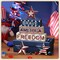6 Pieces 4th of July Table Decorations Patriotic Memorial Day Wooden Block Signs Red White Blue Tabletop Centerpieces Farmhouse Independence Day Tiered Tray Decor for Home 250th Anniversary